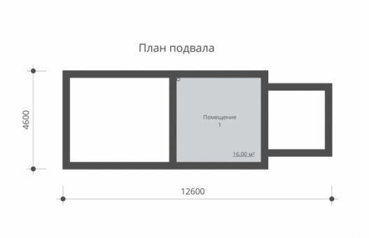 Одноэтажная хозяйственная постройка с подвалом