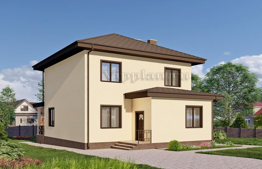 Двухэтажный дом с пятью спальнями и террасой